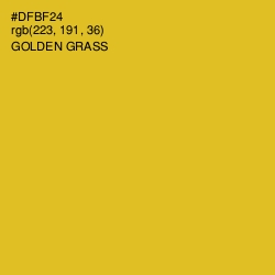 #DFBF24 - Golden Grass Color Image